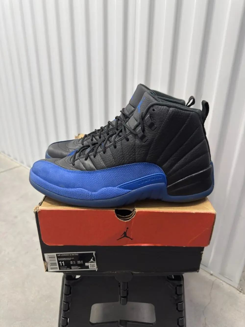 Nike Air Jordan 12 Game Royal Black Game Size 11 Men's - 130690-014
